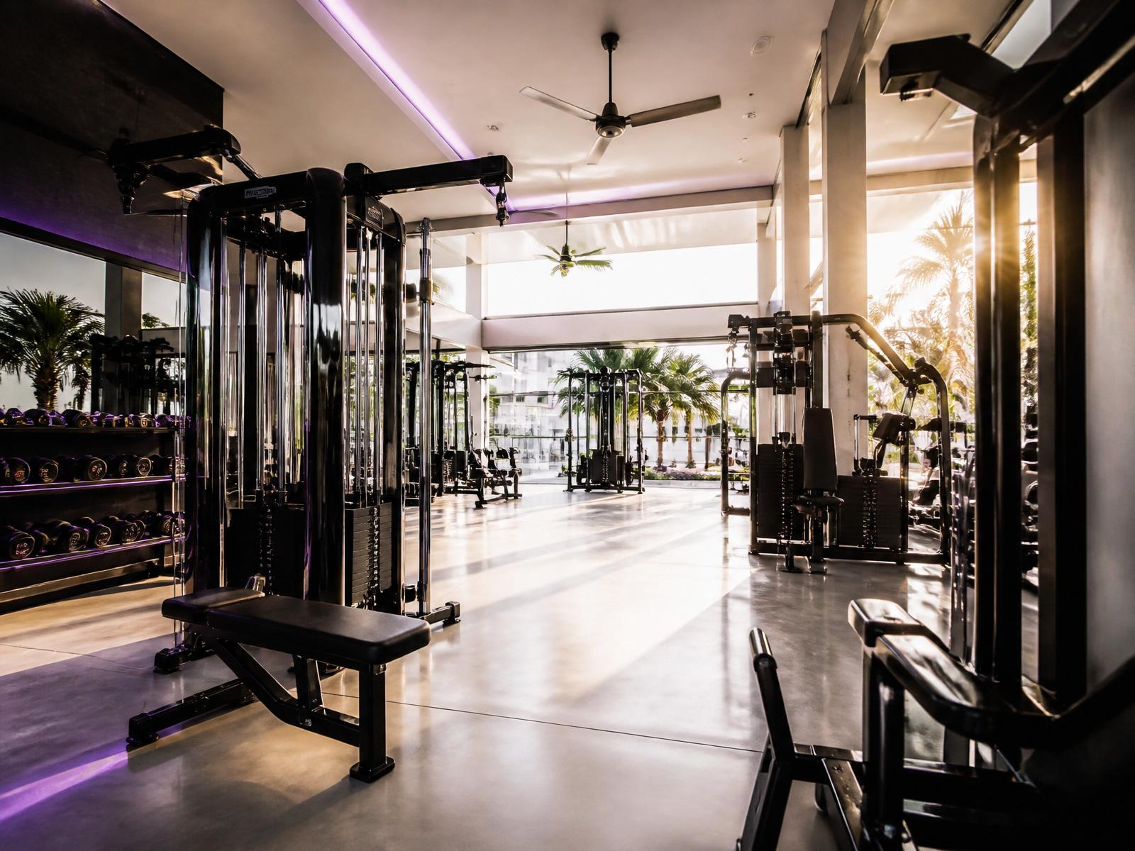 Bubbles Gym interior — brand new equipment